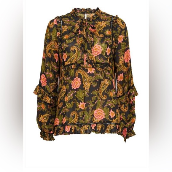 Spell Etienne noir top and pant set both size S - Picture 6 of 14